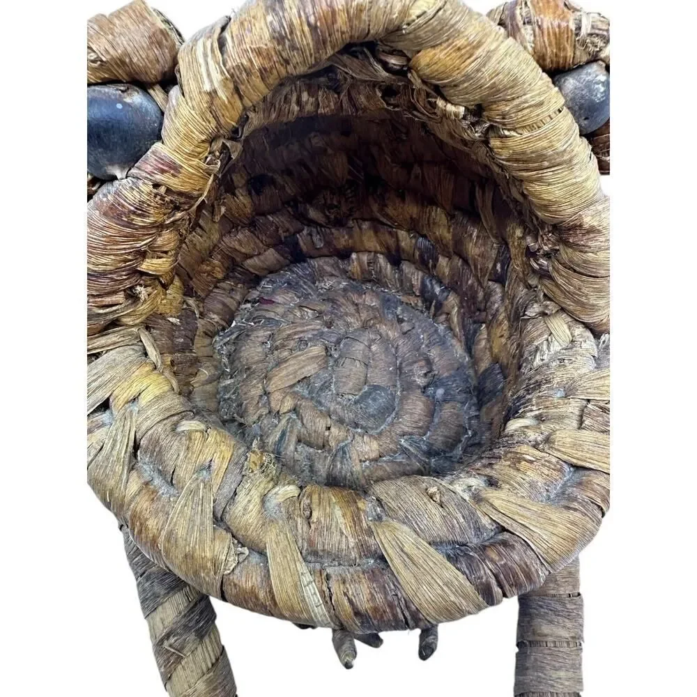 Vintage Wicker Storage Basket in the Shape of a Frog Big Mouth Wide Open‎ LARGE